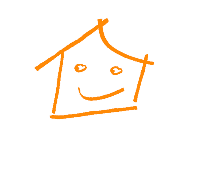 HWF Haus größer original orange